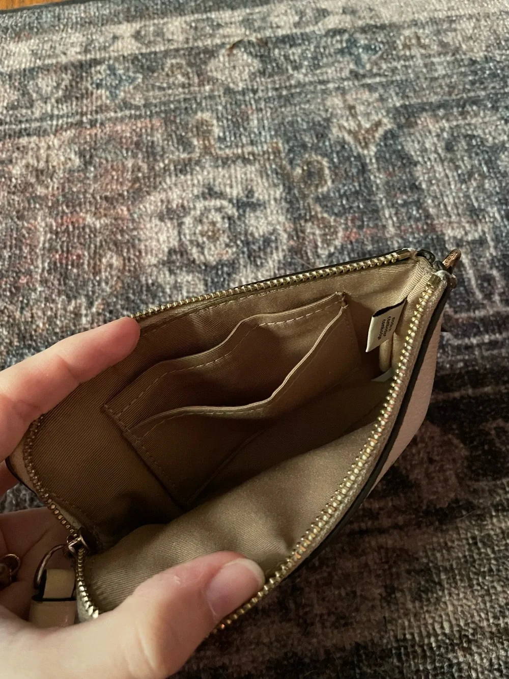 💫Coach Corner Zip Wristlet in Disco Star Print C7350💫